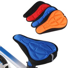 3D Silicone Gel Seat Saddle Cover Bike Bicycle Cycling Soft Cushion Thicken Pad