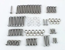 73-80 Chevy Truck STAINLESS Interior Dash Door Gauge Kick Panel Trim Screw Kit