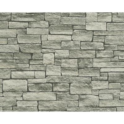 AS CREATION STEIN ZIEGEL MAUER MUSTER TAPETE REALISTISCHER KUNSTEFFEKT GEPRÄGT