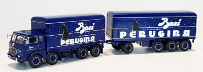 BREKINA PIBK58439 Fiat 690 millepiedi Lkw Anhänger Baci Perugina Ich 1:87
