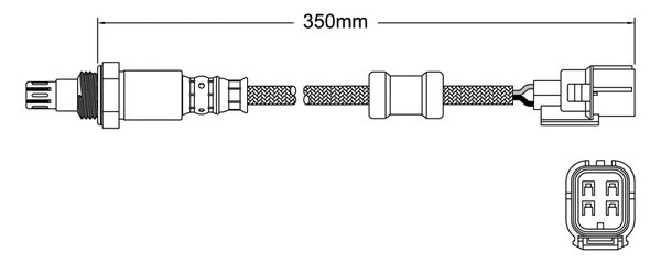 O2 sensor for Honda GE JAZZ 1.5L 08-14 L15A7 PreCAT Oxygen EGO Lambda 2 Yr Wty - Image 4 of 4
