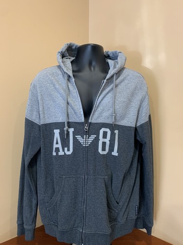 Armani Jeans Hoodie Full Zip. Size XL 