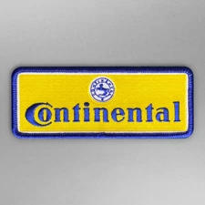 Continental Tire Rectangle  4 inch Patch, 1948-1978 version, Iron-on or Sew-on