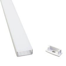 10pk Extra Wide Aluminum U channel for 6mm 8mm 10mm 20mm LED Strip light