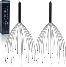 2 Pack Head Massager Head Scratcher 20 Fingers Scalp Massager, Handheld Head Mas