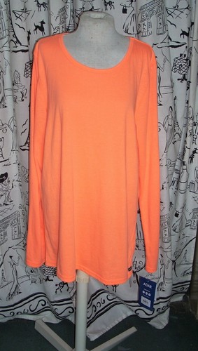 Adar Uniforms Neon Orange Long Sleeve Classic Fit Medical Scrub NWT Size XL - Picture 5 of 5