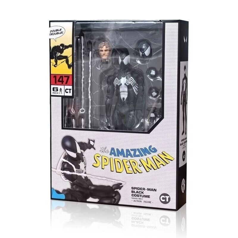 In Stock! MAFEX No.147 Spider-Man Black Costume COMIC Ver In Stock! MAFEX No.147 Spider-Man Black Costume COMIC Ver