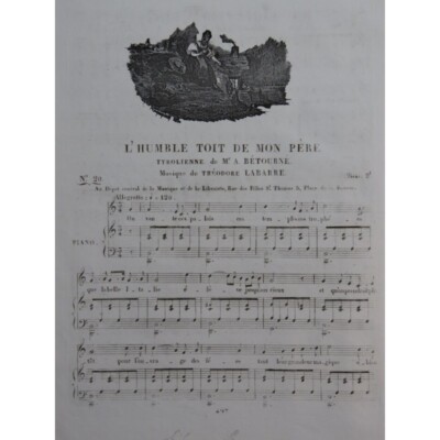 Labarre Theodore L'Humble Dachträger vor Meinem Vaterhaus Choral Piano