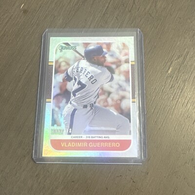 2021 Panini Donruss Baseball Vladimir Guerrero Stat Line Season 295/318 #217 NFL