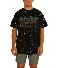 Junk Food Mens AC/DC For Those About To Rock Graphic T-Shirt, black, M
