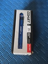 NEW Coast G20 BLUE Knurled Grip Fixed Beam Flashlight, Duel Power