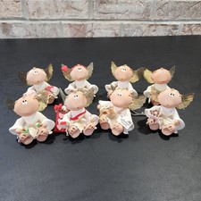 Lot of 8 Vintage KIRKS KRITTERS ANGEL CHEEKS Valentine Random Figurines