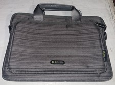 Laptop/iPad Evecase Padded Silver Bag Case with Handles 12  x 8  