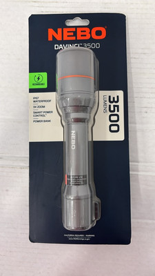 NEBO DaVinci 3500 Rechargeable Flashlight - Gray (NEB-FLT-0021)