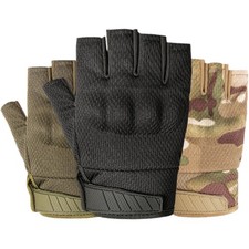 Tactical Half Finger Gloves for Men Motorcycle Cycling, Airsoft Hunting Gloves