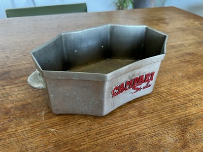 campari soda Eiskübel Eimer Lucky Design Depero 1930 Vintage Extrem Selten