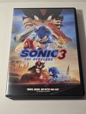 Sonic the Hedgehog 3 DVD 2024 Shadow Keanu Reeves Family Adventure Movie