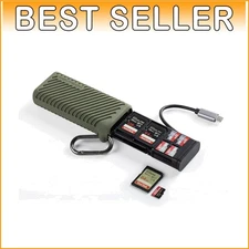 CreateMate Portable USB Type-C SD/TF Card Case - Ideal for Tech Enthusiasts