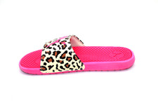 PUMA Cool cat cheetah BX SLIDE 382630-01 PINK GLO/SUN MELON-PHEASANT BIG KIDS 6
