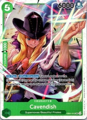 Cavendish (Zoro Deck) SR Learn Together Deck Set EB01-012 NM