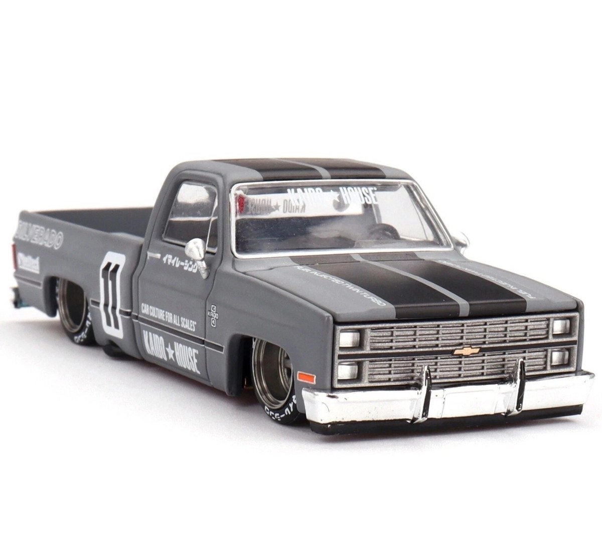 Kaido House Chevrolet Silverado Kaido V2 #11 in Grey 1/64