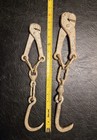 2 Vintage Chain Drum Lifter Barrel Rim Clamps Industrial Hoist  — photo 3