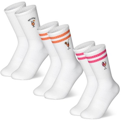 3er Pack Aperol Spritz Socken, Aperol Geschenk,LilletLiebhaberSocken, Cocktai...
