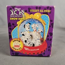1996 Disney's 101 Dalmatians Snow Dome  McDonalds Toy Spot Check Globe in Box
