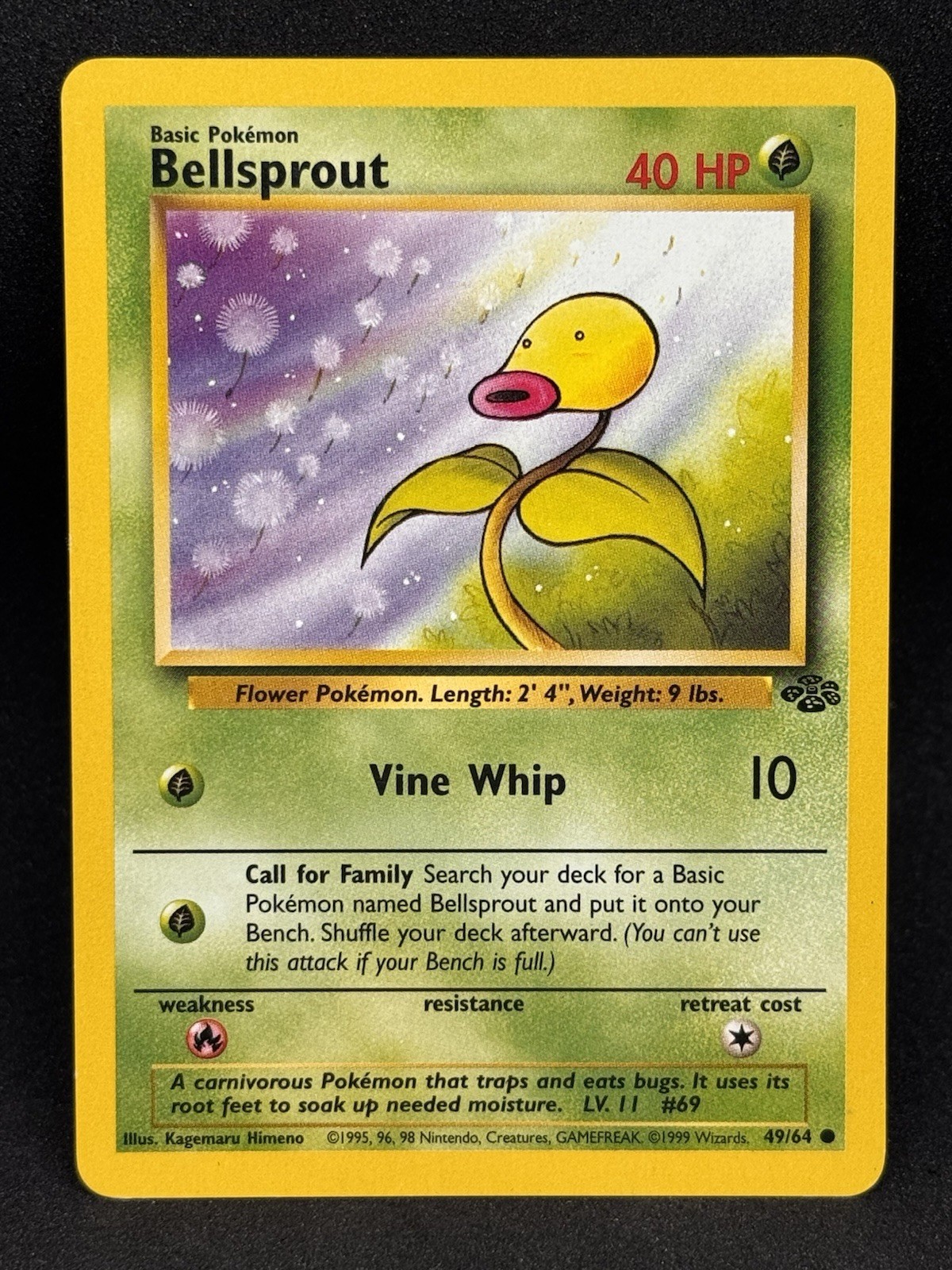 Bellsprout 49/64 Jungle Regular 1995 Pokémon