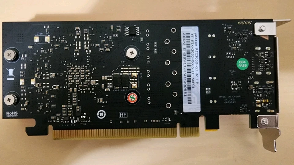 Yeston NVIDIA RTX 3050 6GB GDDR6 Low Profile Single Slot Graphics Card - Image 2 of 4