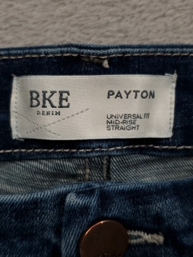 BKE Jeans Womens 27 Payton Straight Mid Rise Universal Fit Medium Wash Denim - Picture 4 of 11