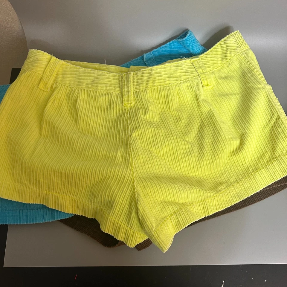 VTG OP Corduroy Short lot of 3 Size 17 Low Rise Micro Mini Beach Surf Skater Y2K - Image 4 of 4