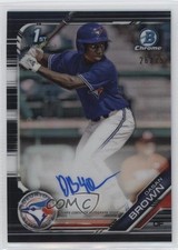 2019 Bowman Draft Chrome Pick Black Refractor 26/75 Dasan Brown #CDA-DB Auto xb2