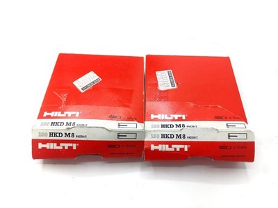 HILTI 2 Packungen je   90 - 100 HKD M8 Kompaktdübel Metall Spreizdübel geöffnet