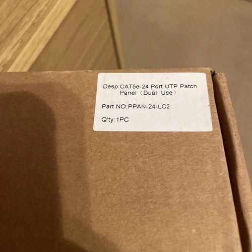 M Cat 5e UTP patch Panel 24 Port dual use