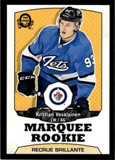 2018-19 O-Pee-Chee Retro Black Kristian Vesalainen Rookie 048/100 Winnipeg Jets