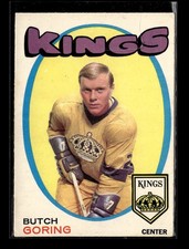 1971-72 O-Pee-Chee 152 Butch Goring Los Angeles Kings Rookie Card AAA. rookie card picture