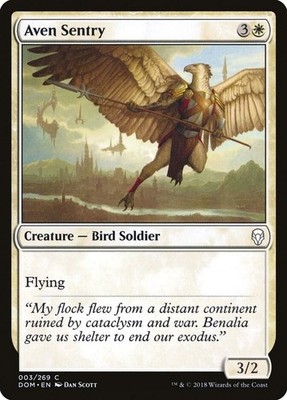 Aven Sentry 3 C Dominaria Magic: The Gathering NM/M