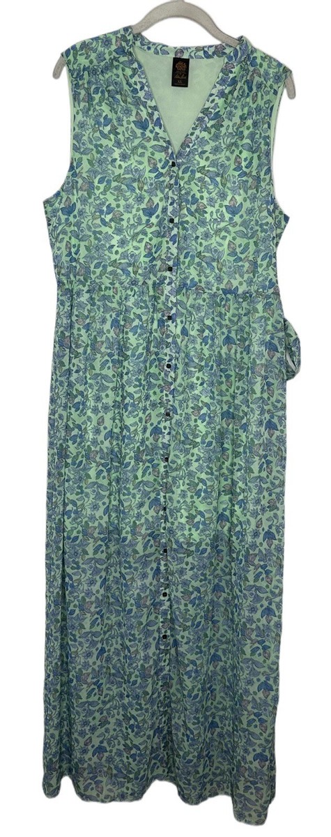ALICE in WONDERLAND Alice through the looking glass DRESS SIZE XL Floral  Green | eBay