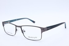 GANT GA 3084 009 Gunmetal Stainless Steel Rectangle Eyeglasses Clear Lenses 52mm