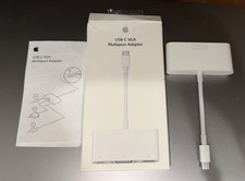 Apple USB-C to VGA Multiport Adapter White MJ1L2AM/A Original A1620