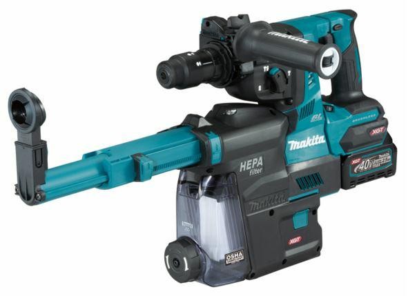 Makita Akku-Bohrhammer HR004GM202 40V XGT 2,9J 2X4,0Ah BL + Staubabsaugung DX14-image