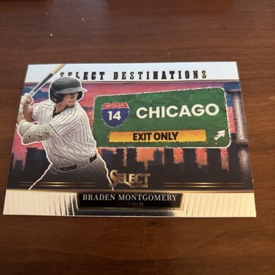 2025 Panini Select Destinations Insert Braden Montgomery #24 Chicago Baseball