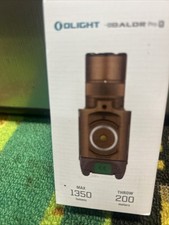 Olight Baldr Pro R Desert Tan 1350 Lumen Rechargeable Flashlight with Green Beam