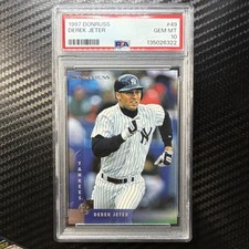 Donruss 1997 Derek Jeter #49 PSA 10 GEM MT New York Yankees MLB Baseball