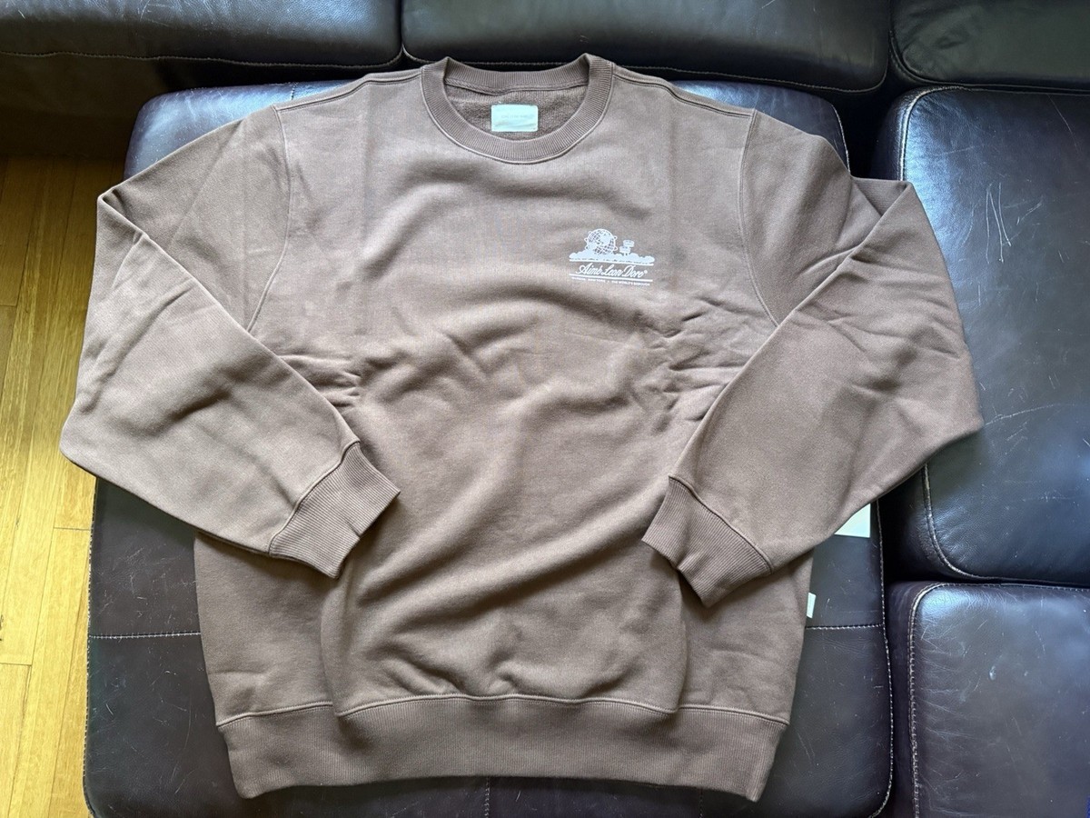 Aime Leon Dore ALD Unisphere Crewneck Brown Fleece Sweatshirt