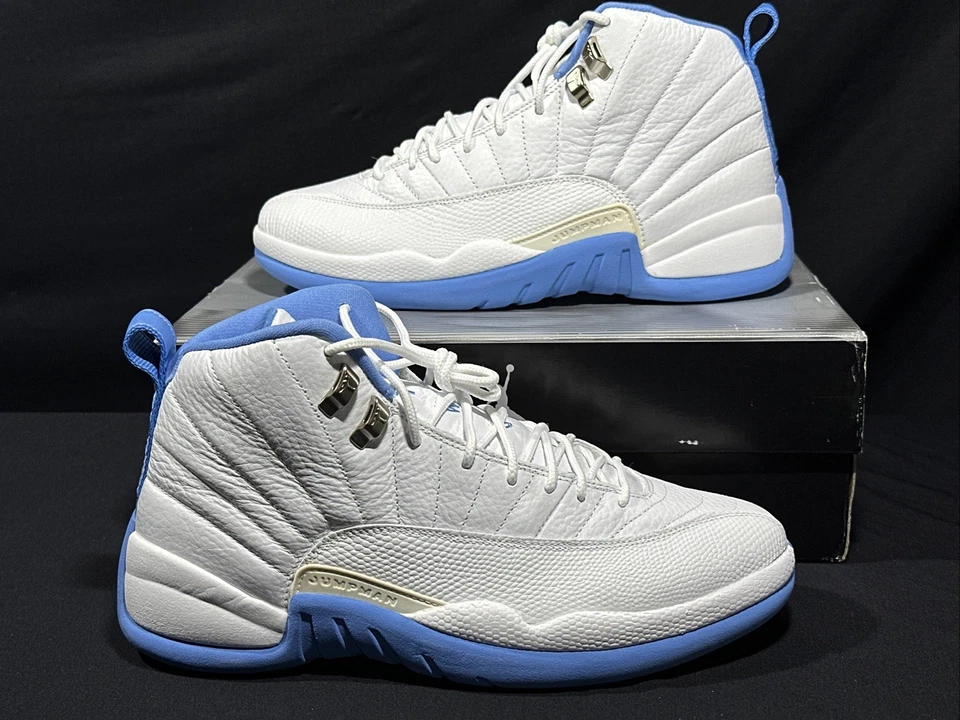 Air Jordan 12 Retro Azul Universitario Talla 9.5 136001 142 2004 Foto 3 de 4