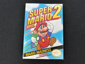 Super Mario Bros. 2 Nintendo NES 1988 Complete Box Manual Foam WORKS GREAT!