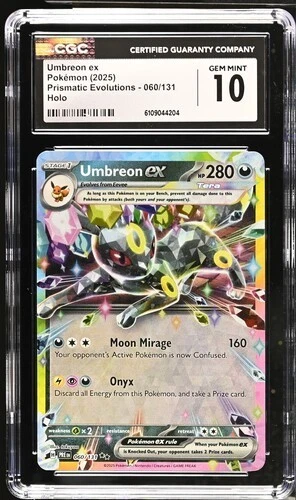 UMBREON EX  - CGC 10 GEM MINT - 060/131 - Prismatic Evolutions