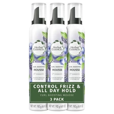 Curl Boosting Mousse, Frizz Control for Curly & Wavy Hair, Long-Lasting Hold wit